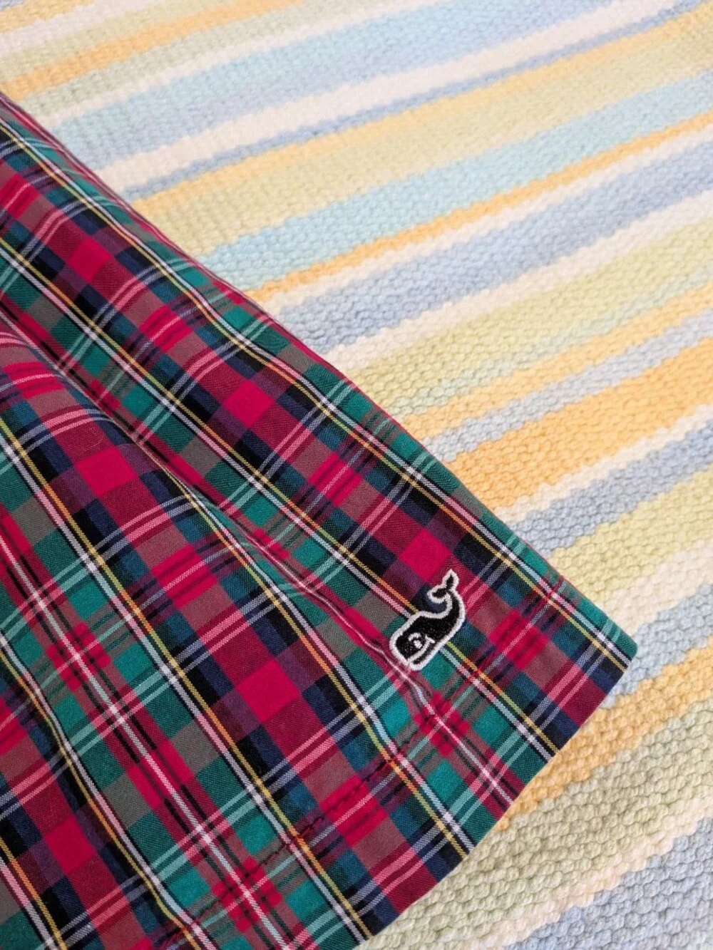 ⭐ Girls Vineyard Vines Christmas Holiday black & plaid tartan dress size XS 5-6